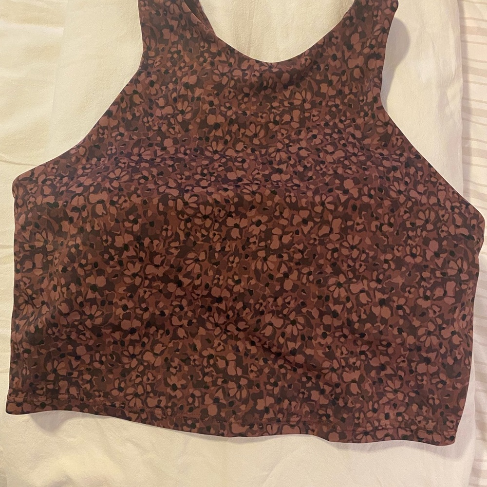 Athleta Dark Brown and Black Tank Top